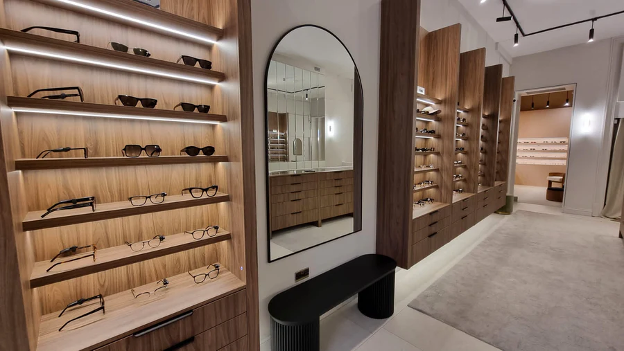 Maverick & Wolf eyewear display